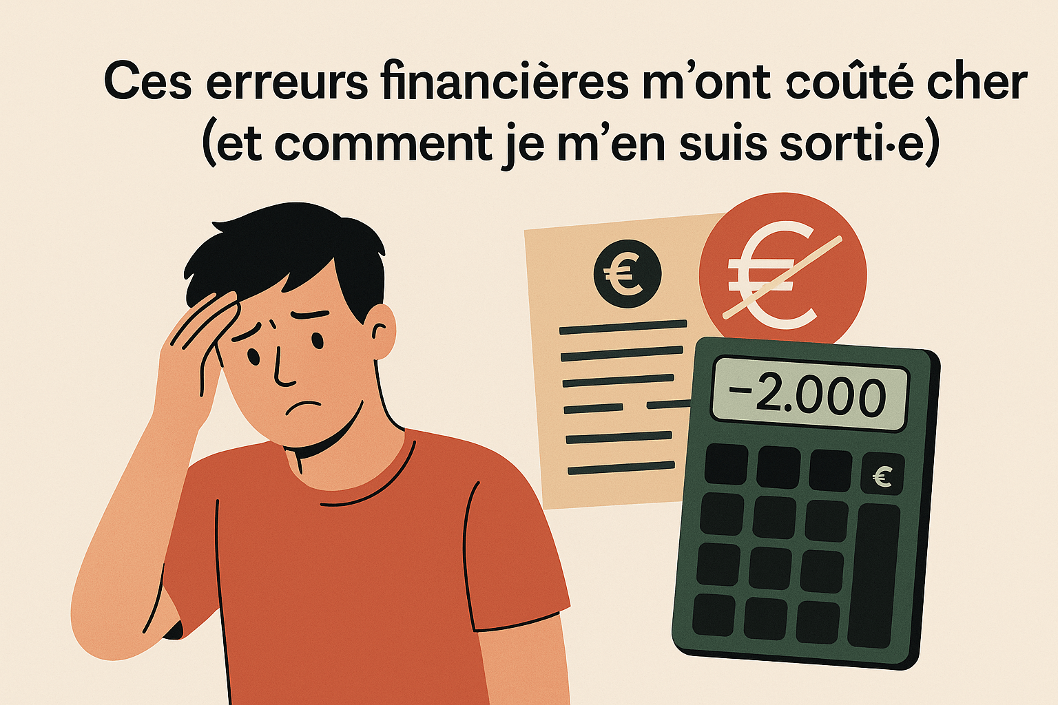 Ces erreurs financières m’ont coûté cher (et comment je m’en suis sorti)