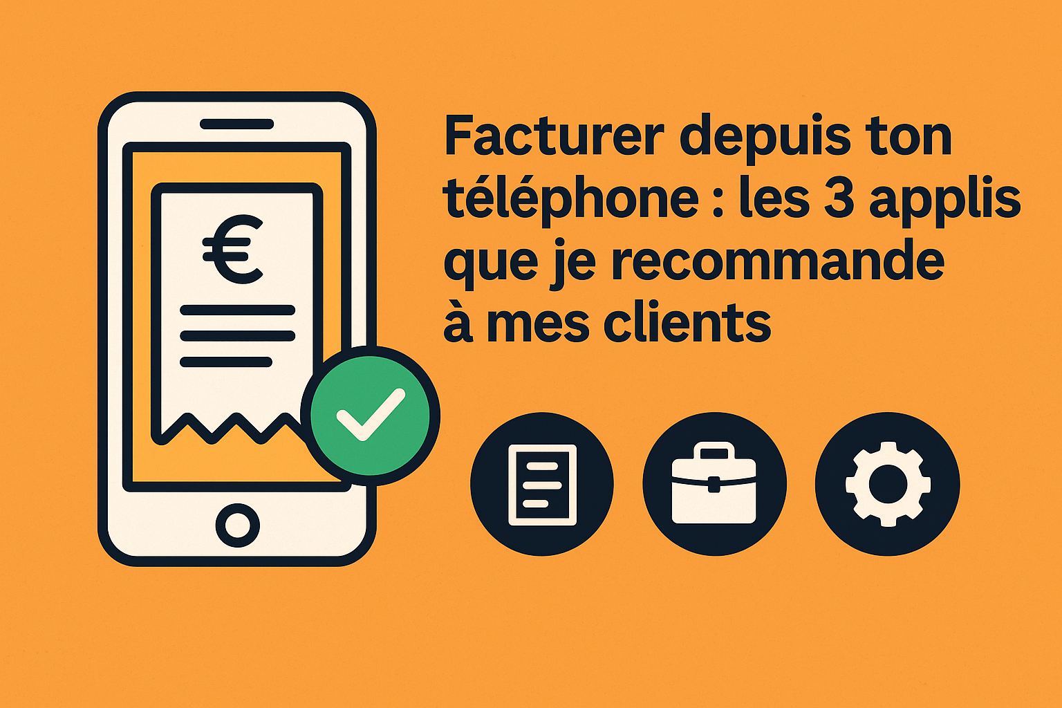 Facturer depuis ton téléphone mes 3 applis préférées pour les freelances