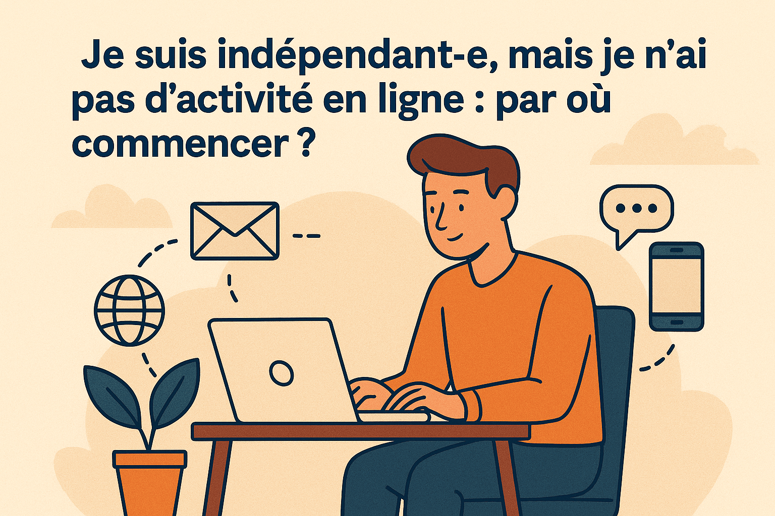 Je suis indépendant·e, mais je n’ai pas d’activité en ligne par où commencer