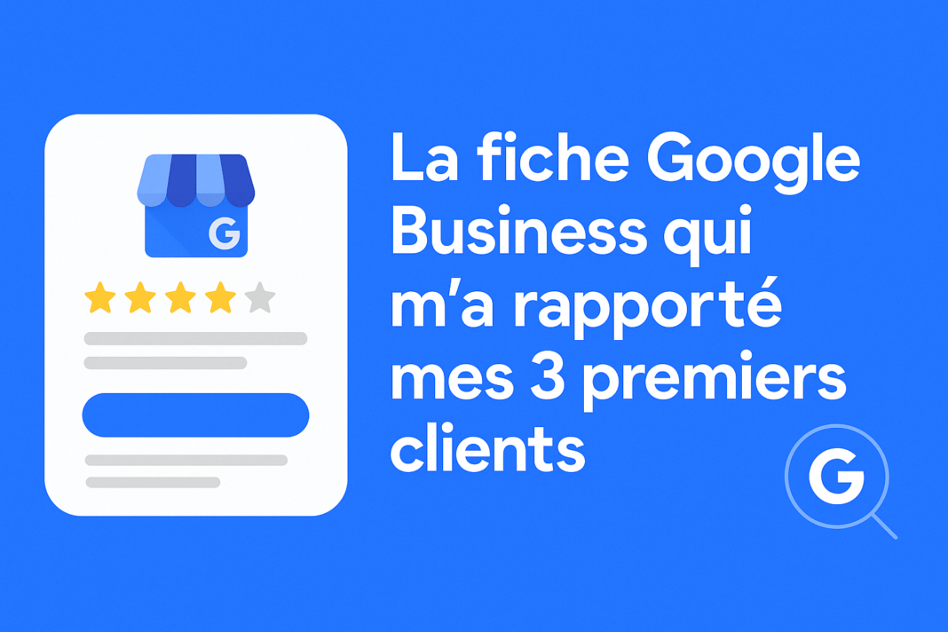 La fiche Google Business qui m’a rapporté mes 3 premiers clients (sans site web)